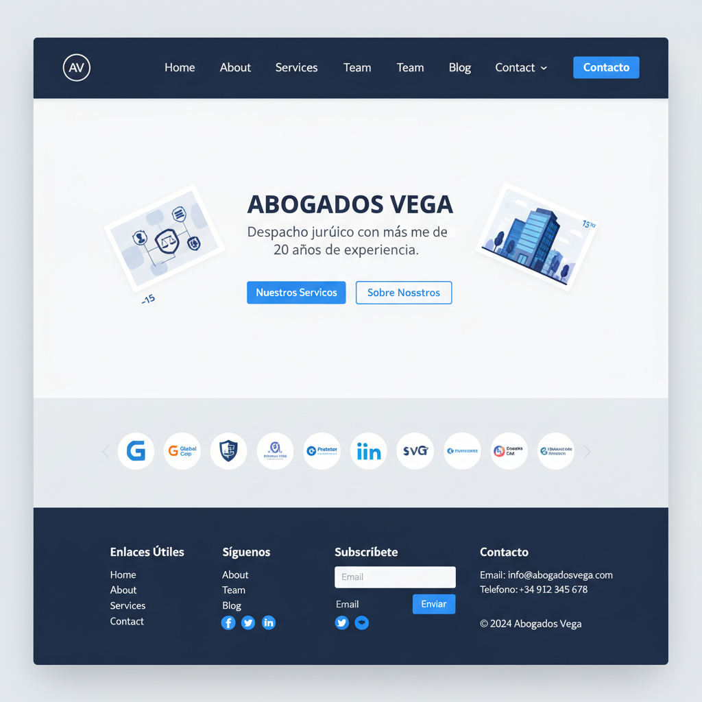 Abogados Vega &mdash; vista previa del theme