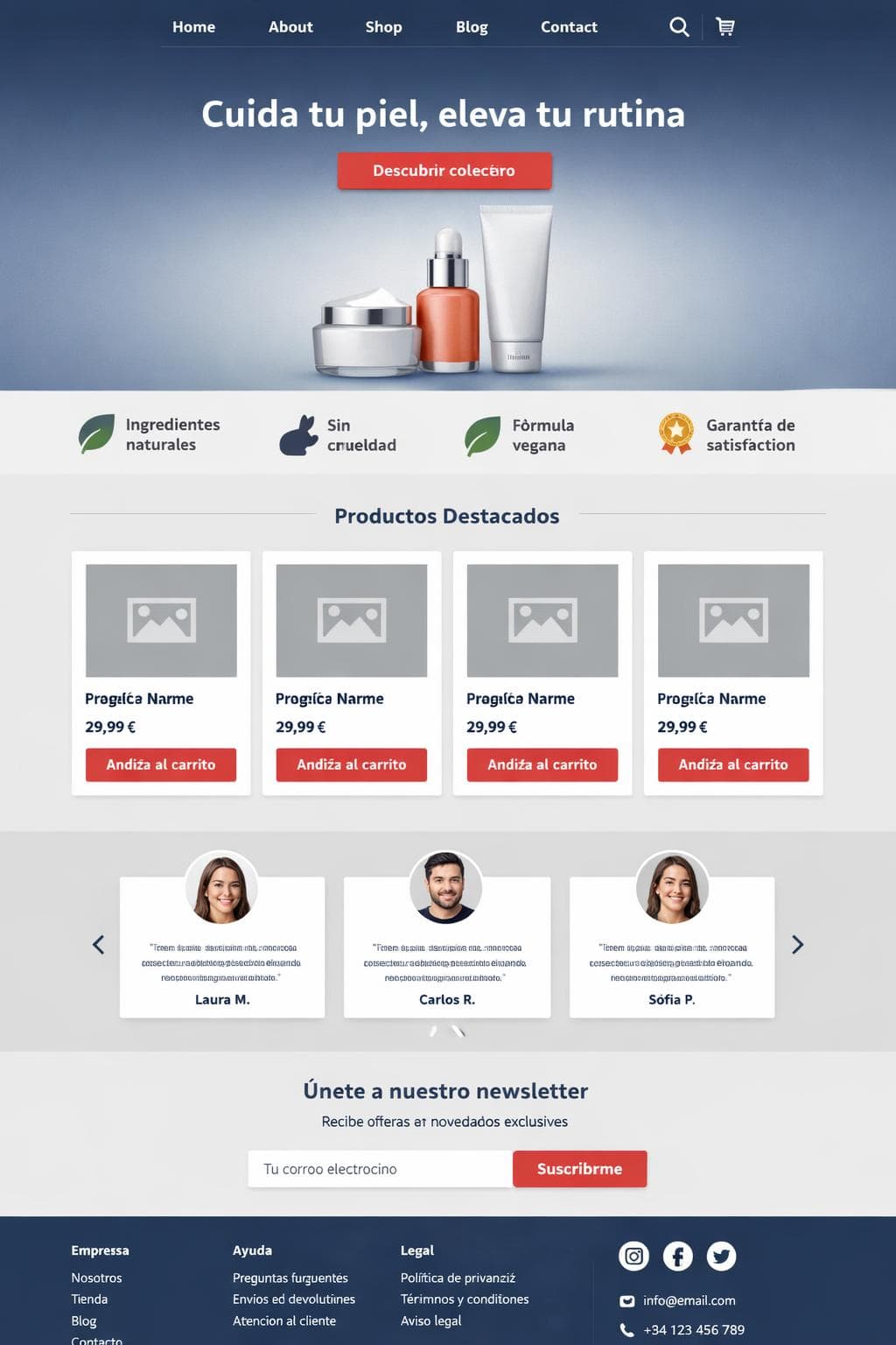Academia Helio — vista previa del theme