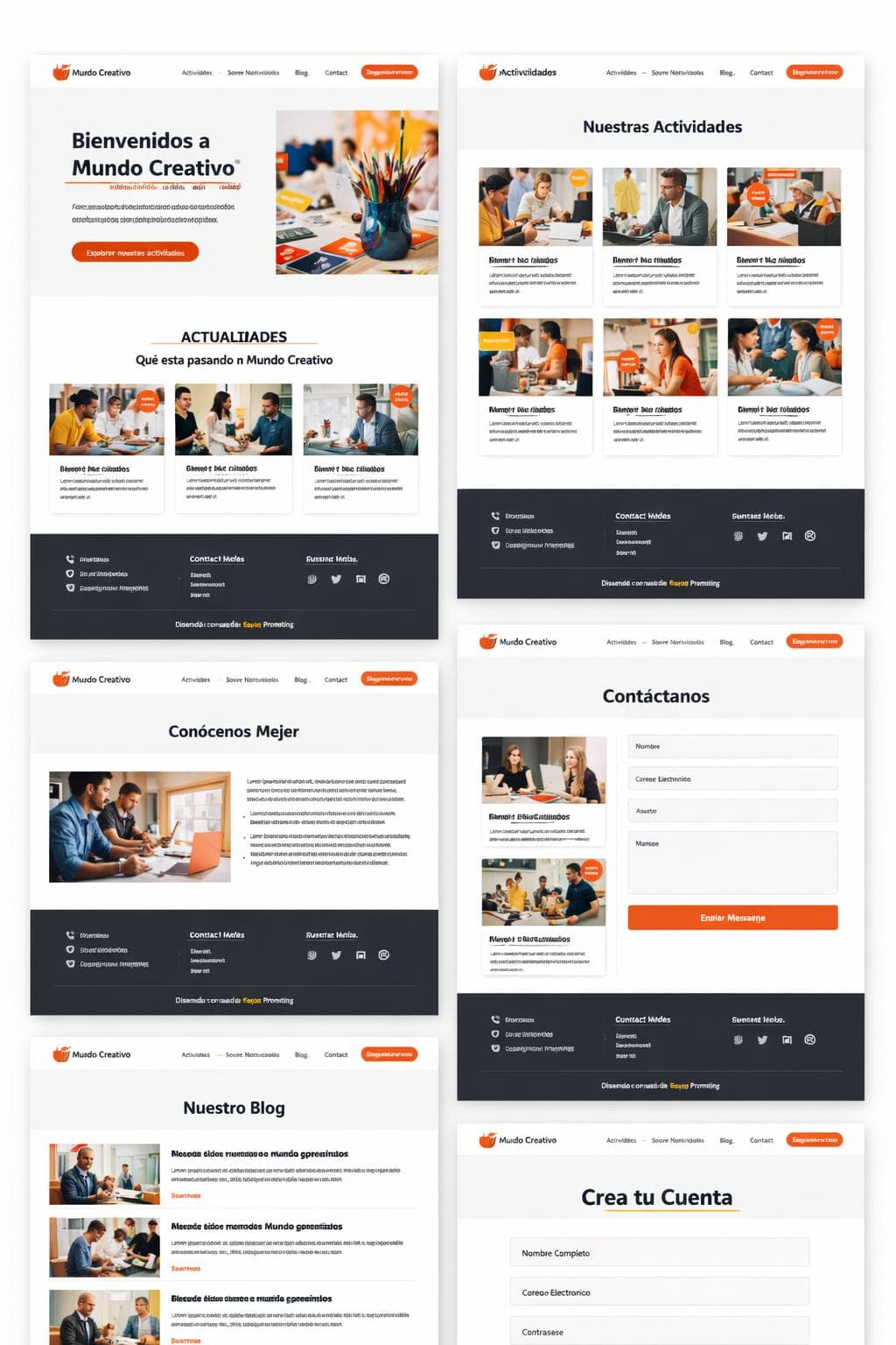 Academia Valle — vista previa del theme