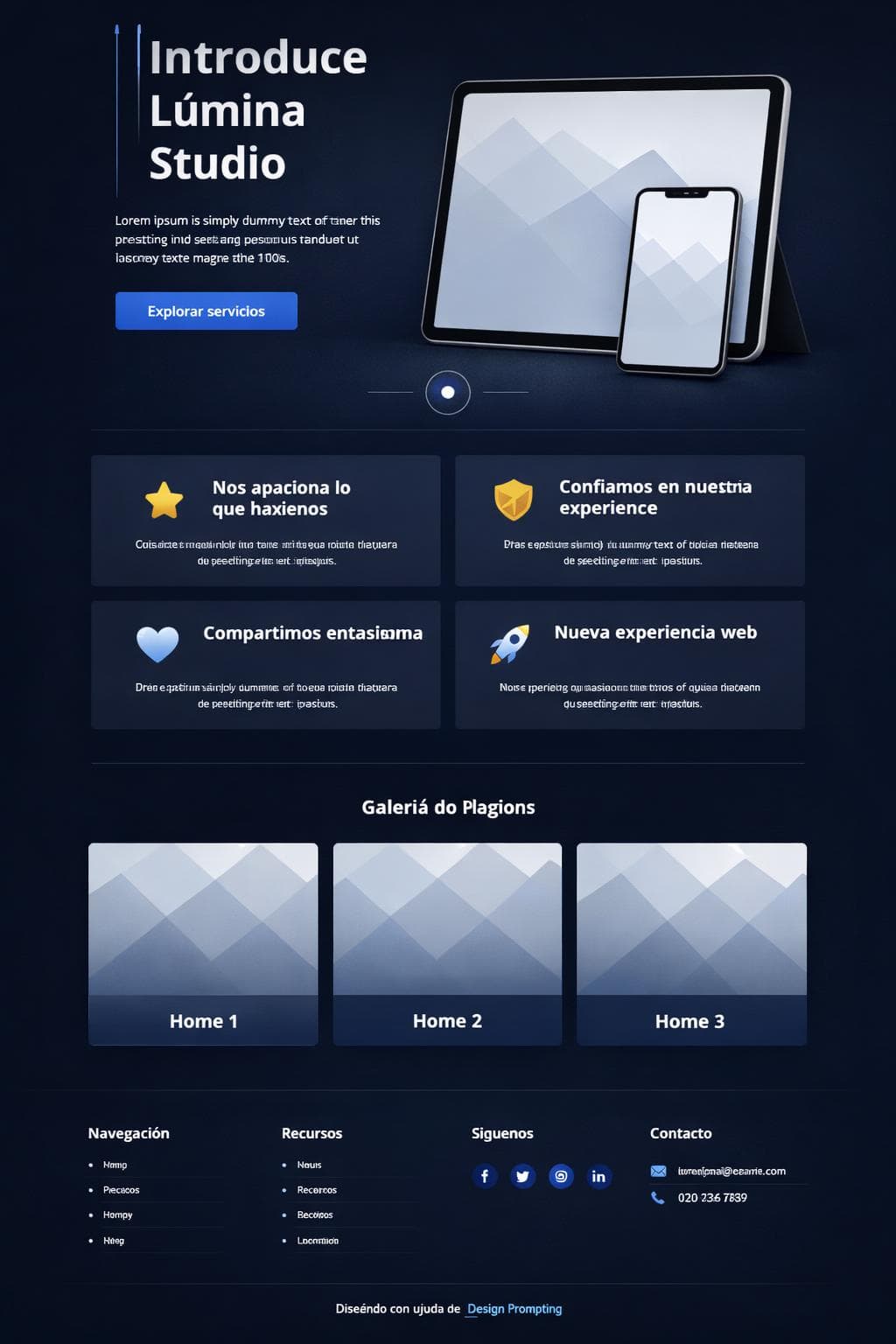 Agencia Ónix — vista previa del theme
