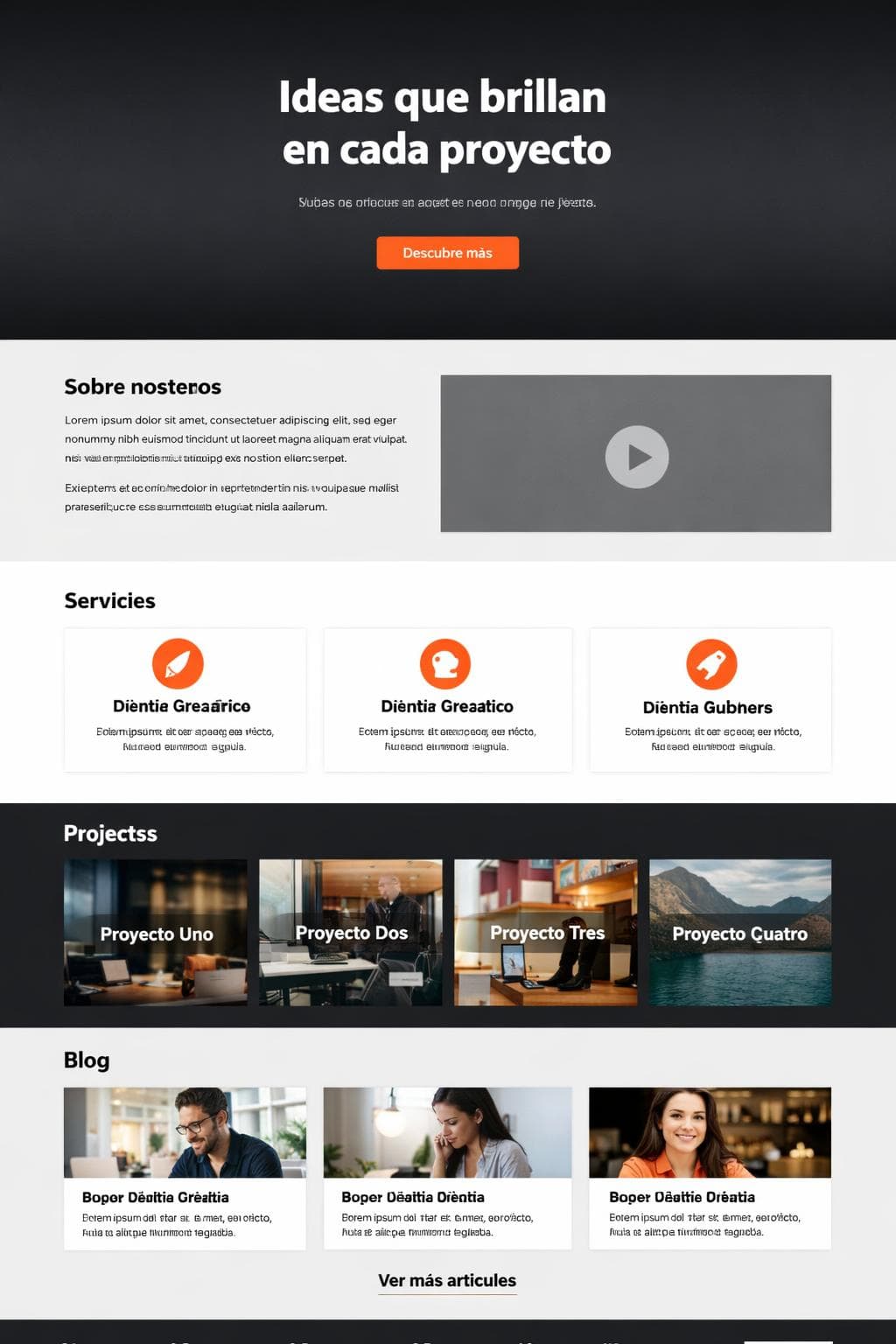 Agencia Palimpsesto — vista previa del theme