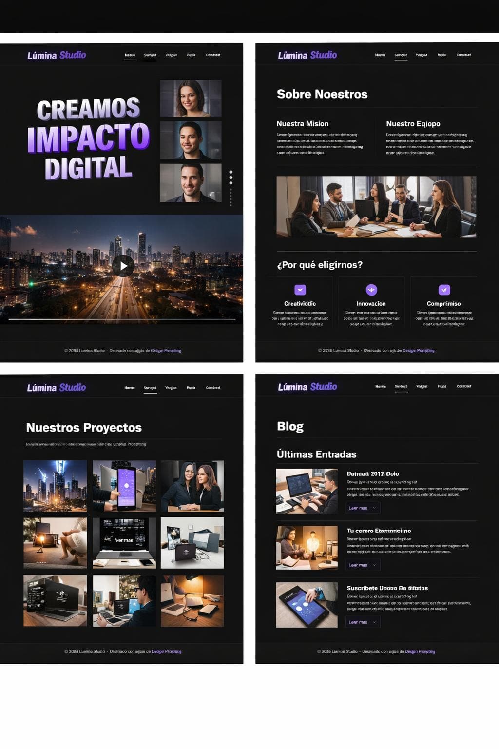 Agencia Zafiro — vista previa del theme
