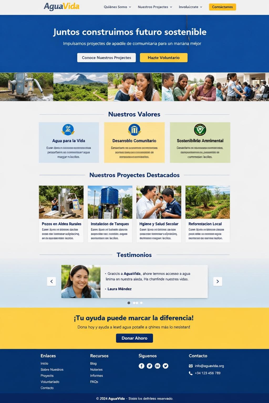AguaVida — vista previa del theme