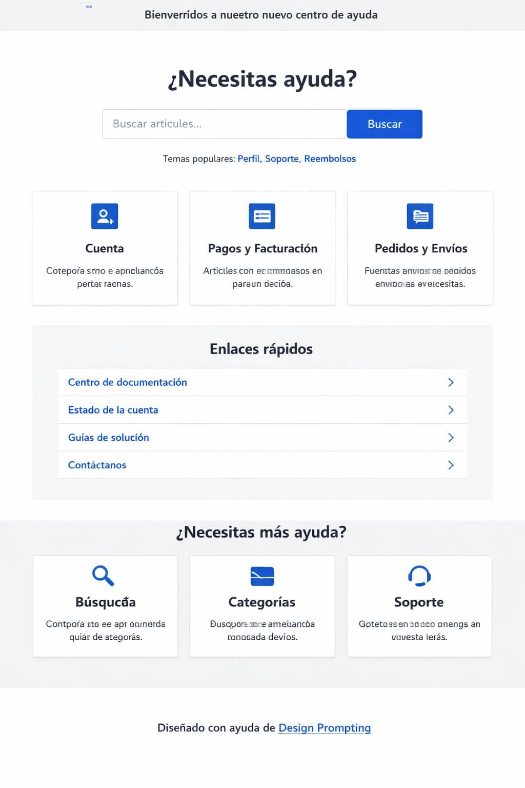 AideCentral — vista previa del theme