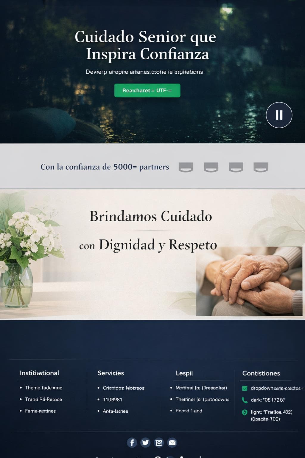 Alborada Senior — vista previa del theme