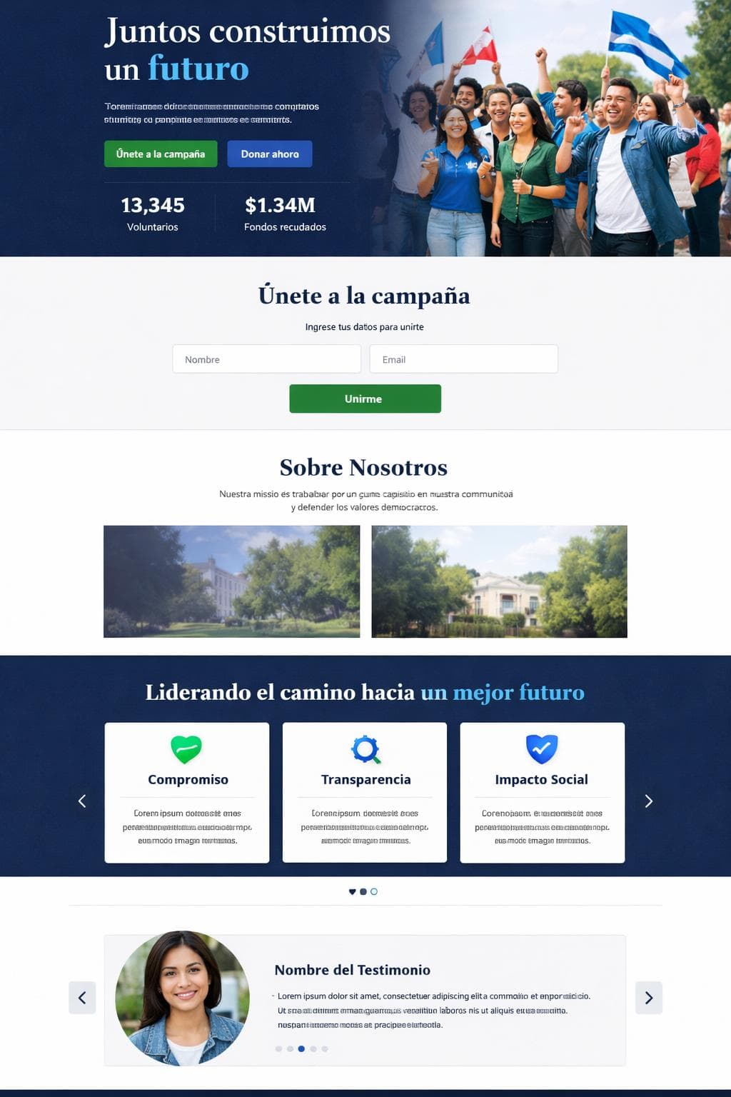 Alianza Cívica — vista previa del theme