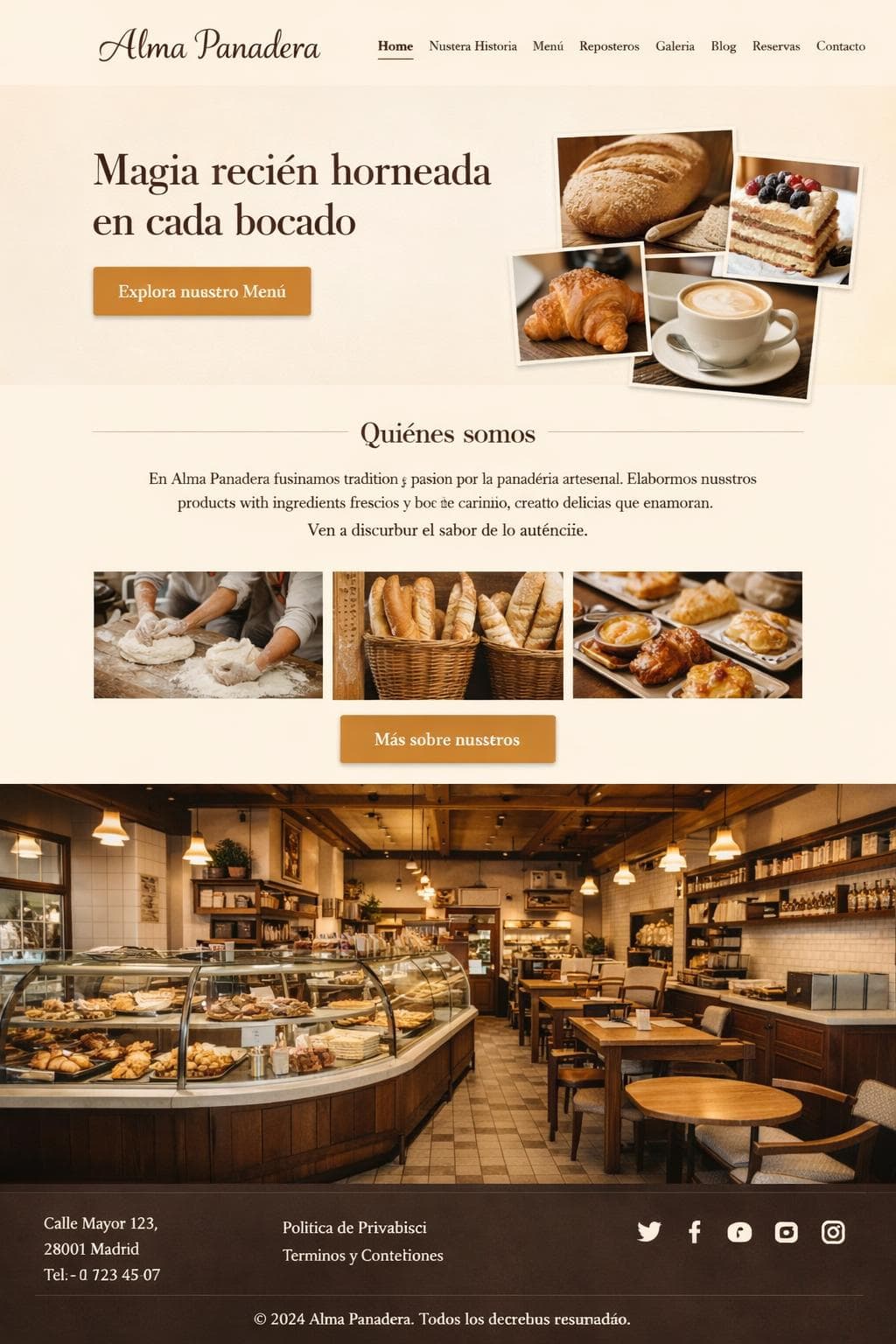 Alma Panadera — vista previa del theme