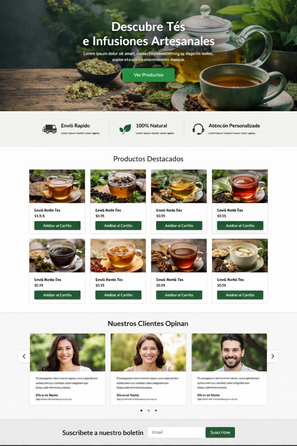 AlmaVerde — vista previa del theme
