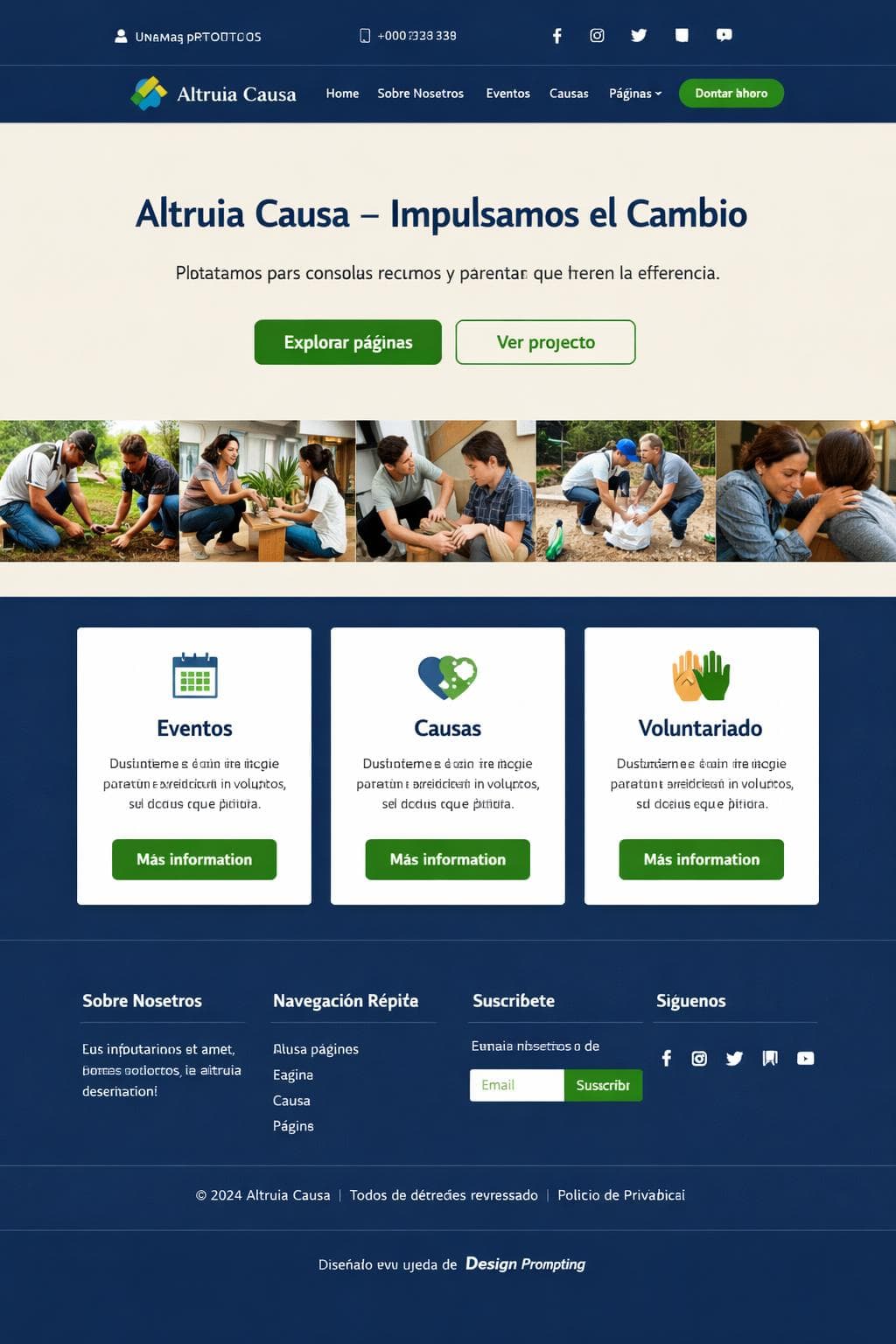 Altruia Causa &mdash; vista previa del theme