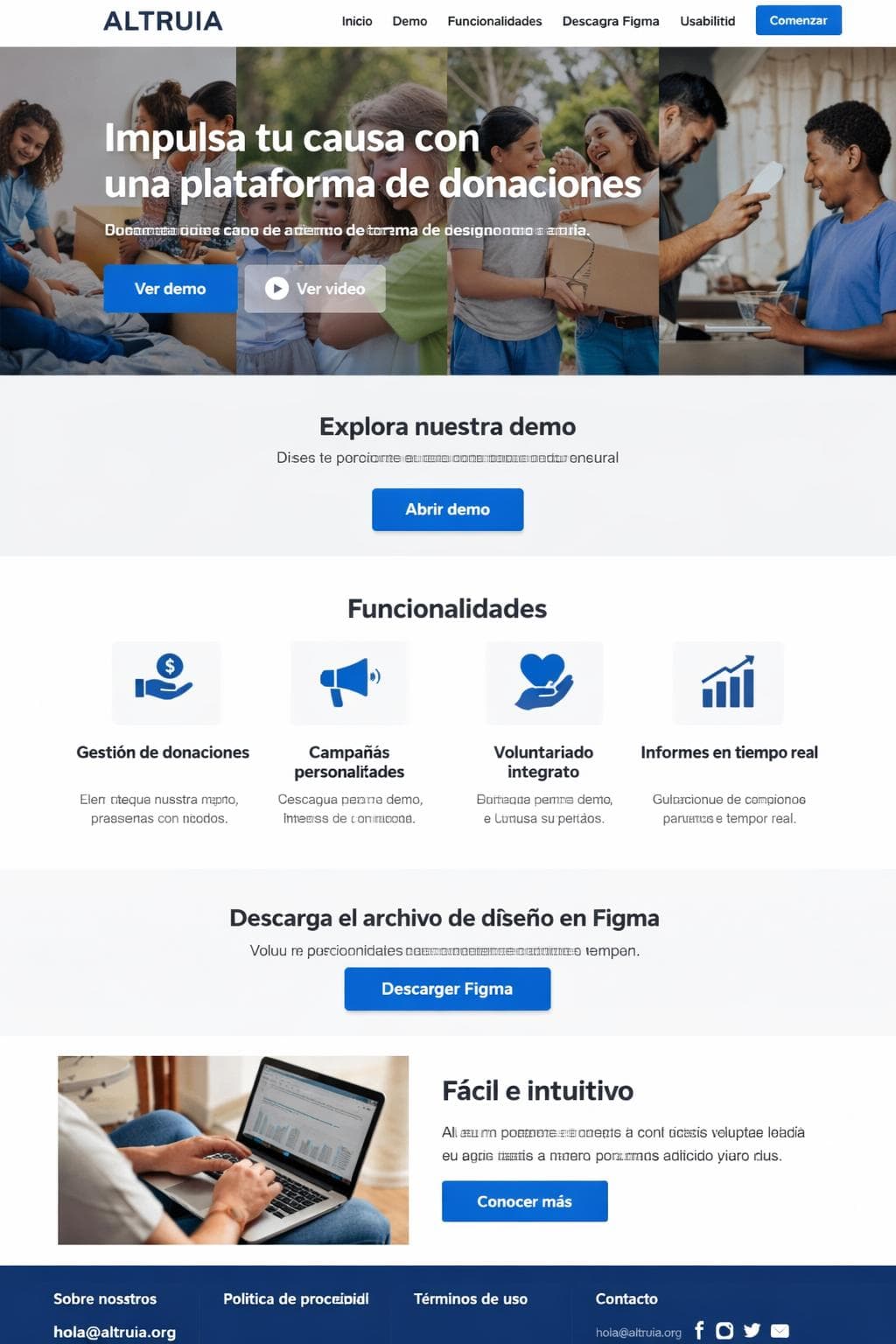 Altruia &mdash; vista previa del theme