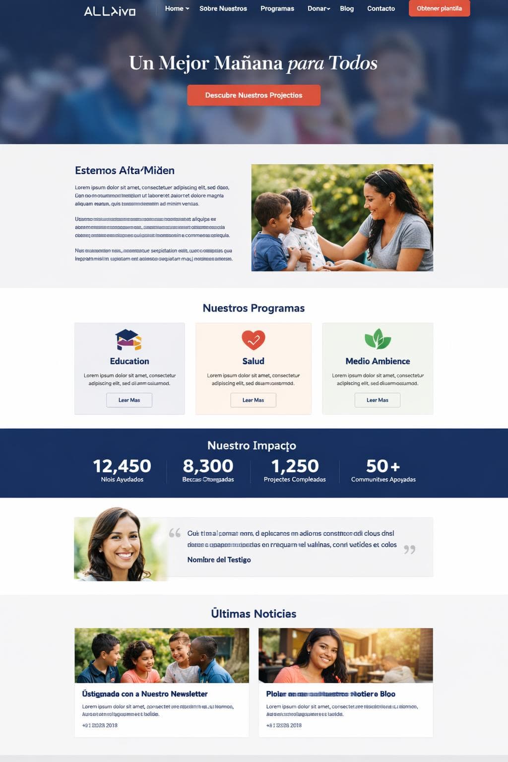 Altruiva Impact &mdash; vista previa del theme