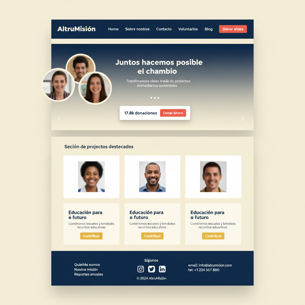 AltruMisión — vista previa del theme