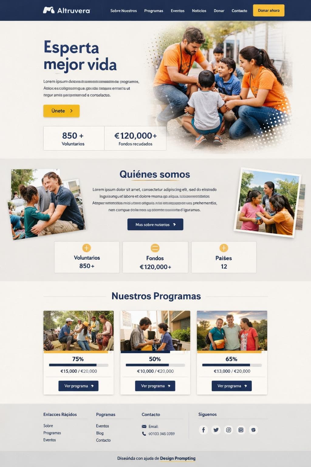 Altruvera — vista previa del theme