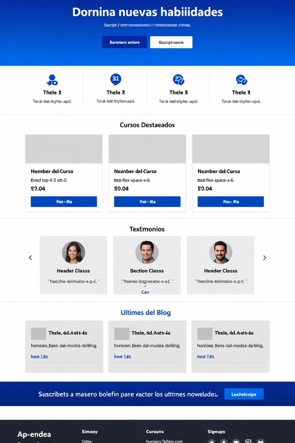 Aprendea — vista previa del theme