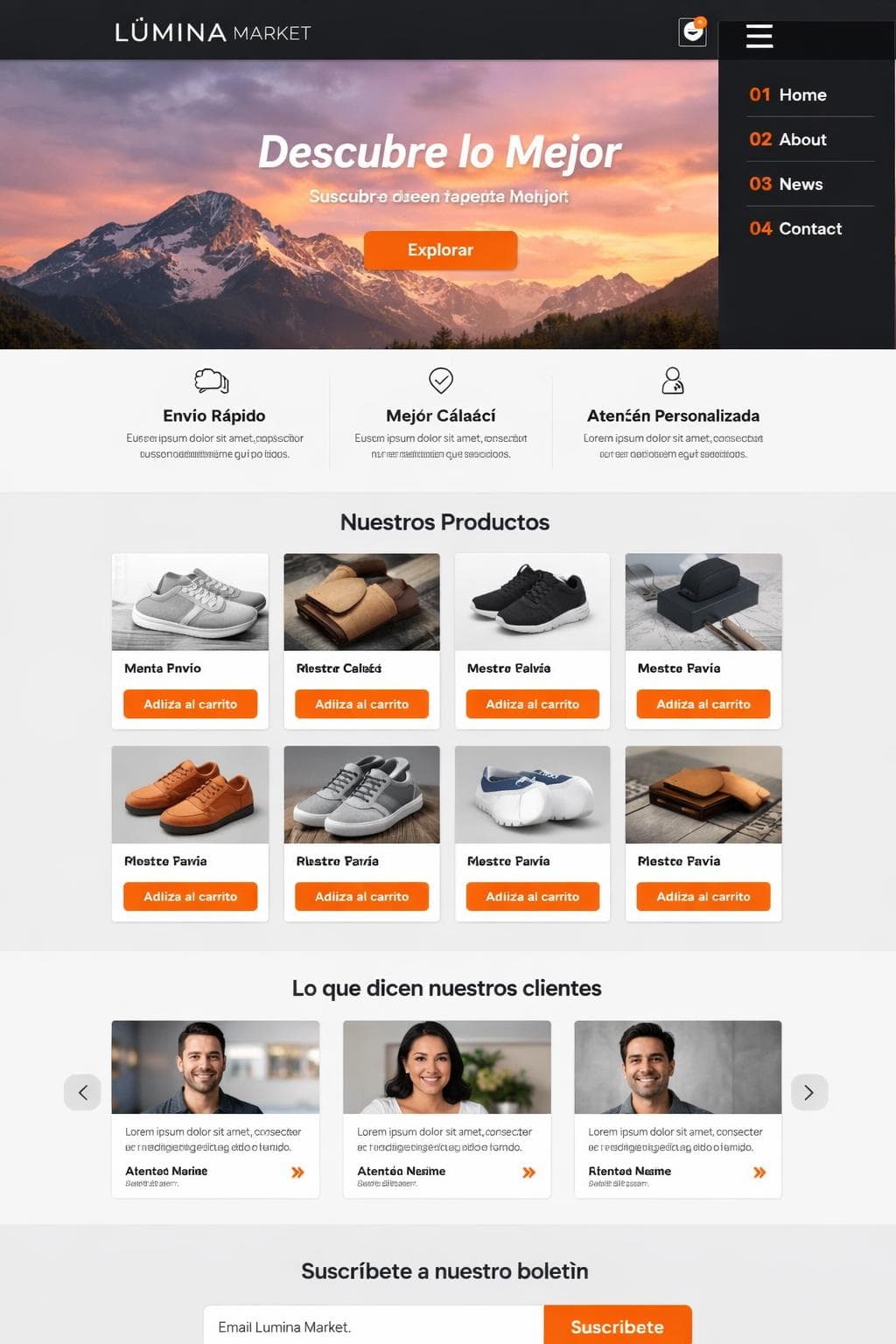 Armonía Helio — vista previa del theme