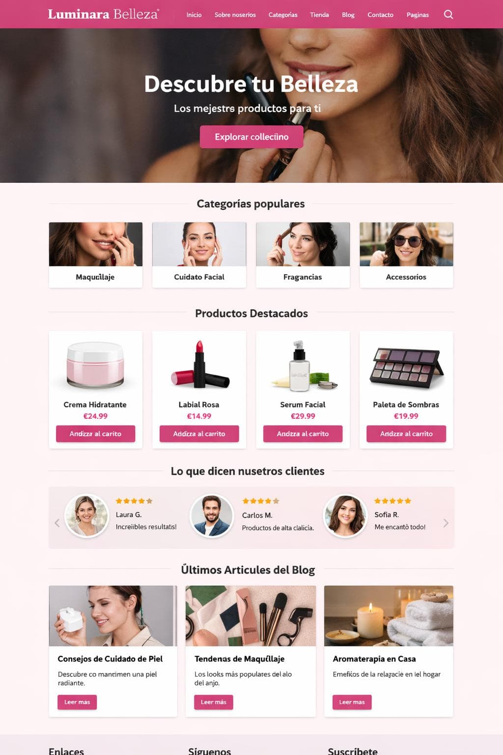 Armon&iacute;a Lumen &mdash; vista previa del theme