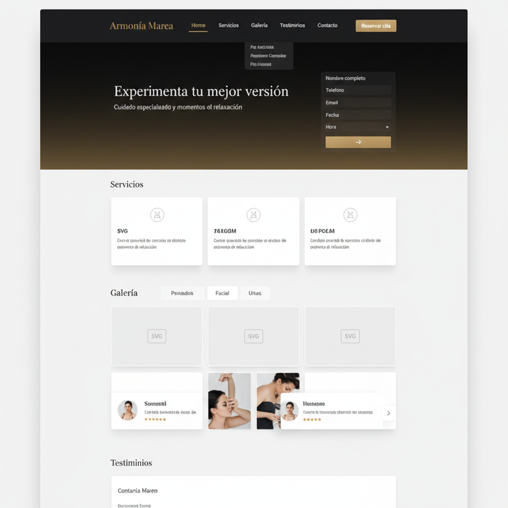 Armon&iacute;a Marea &mdash; vista previa del theme