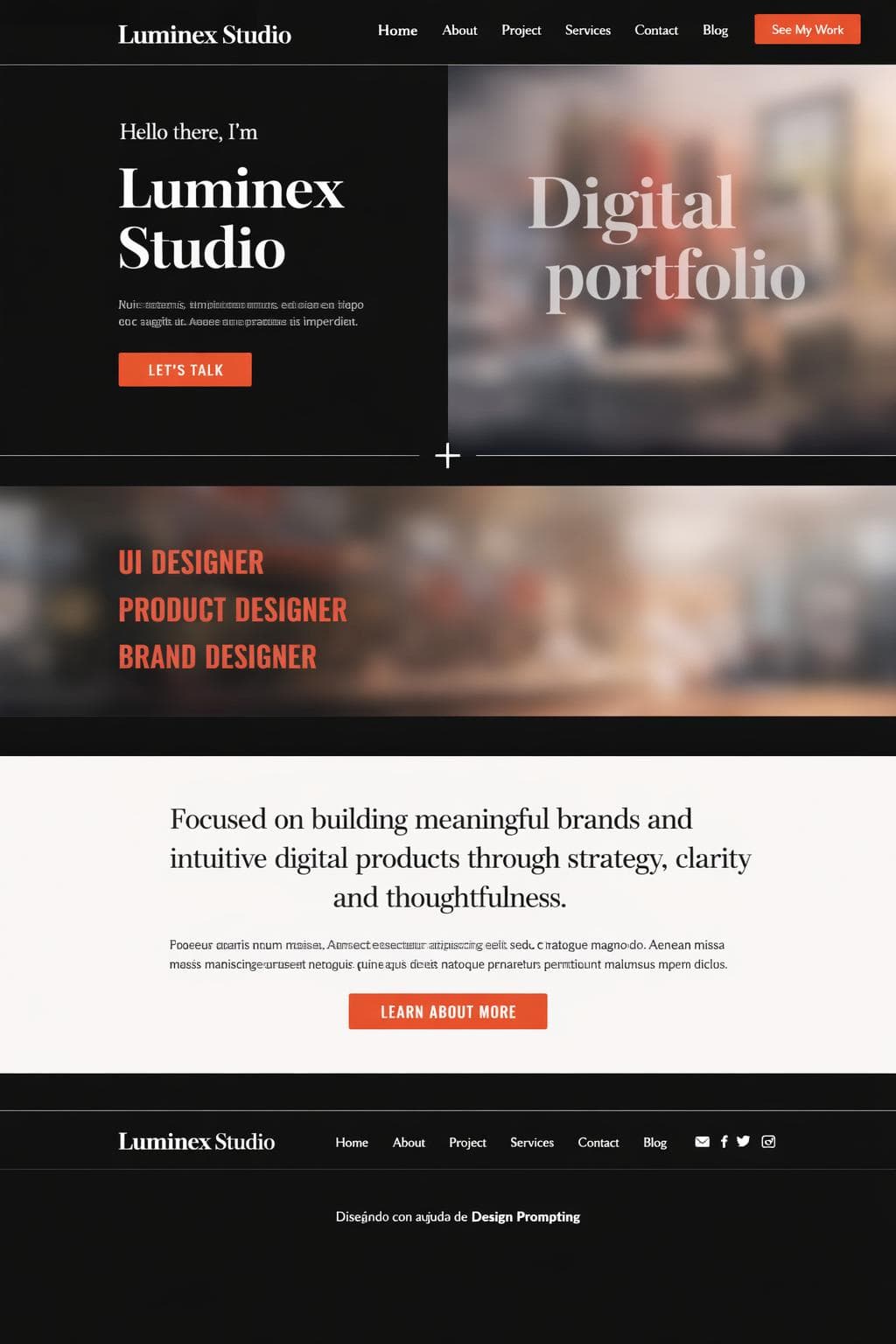 Armonía Nimbo — vista previa del theme