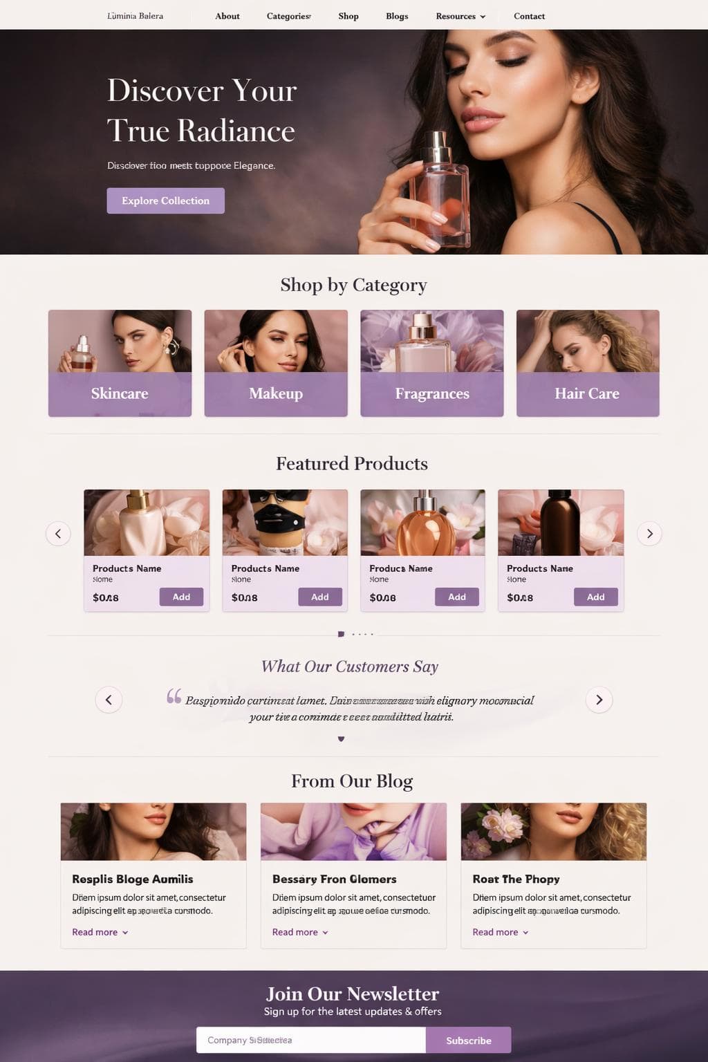 Armonía Rubí — vista previa del theme