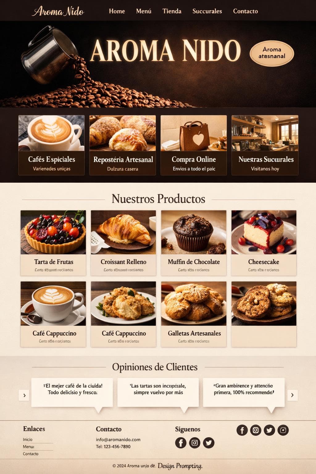 Aroma Nido — vista previa del theme