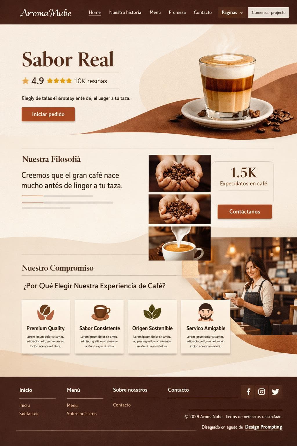 AromaNube — vista previa del theme