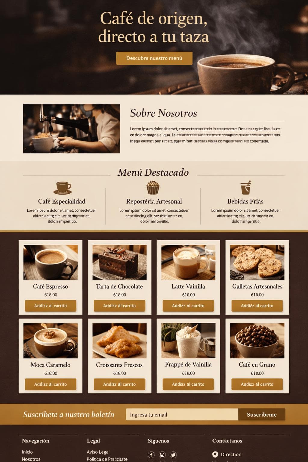 AromaViva — vista previa del theme