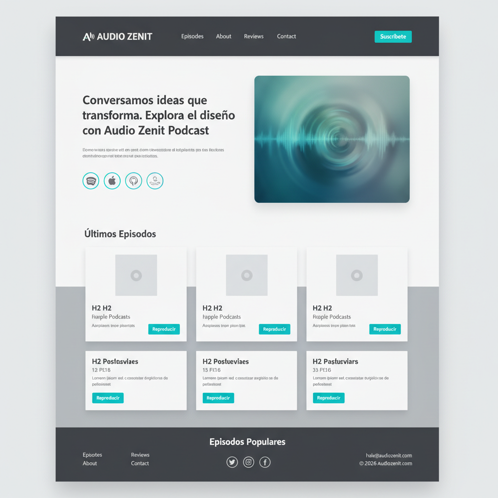 Audio Zenit — vista previa del theme