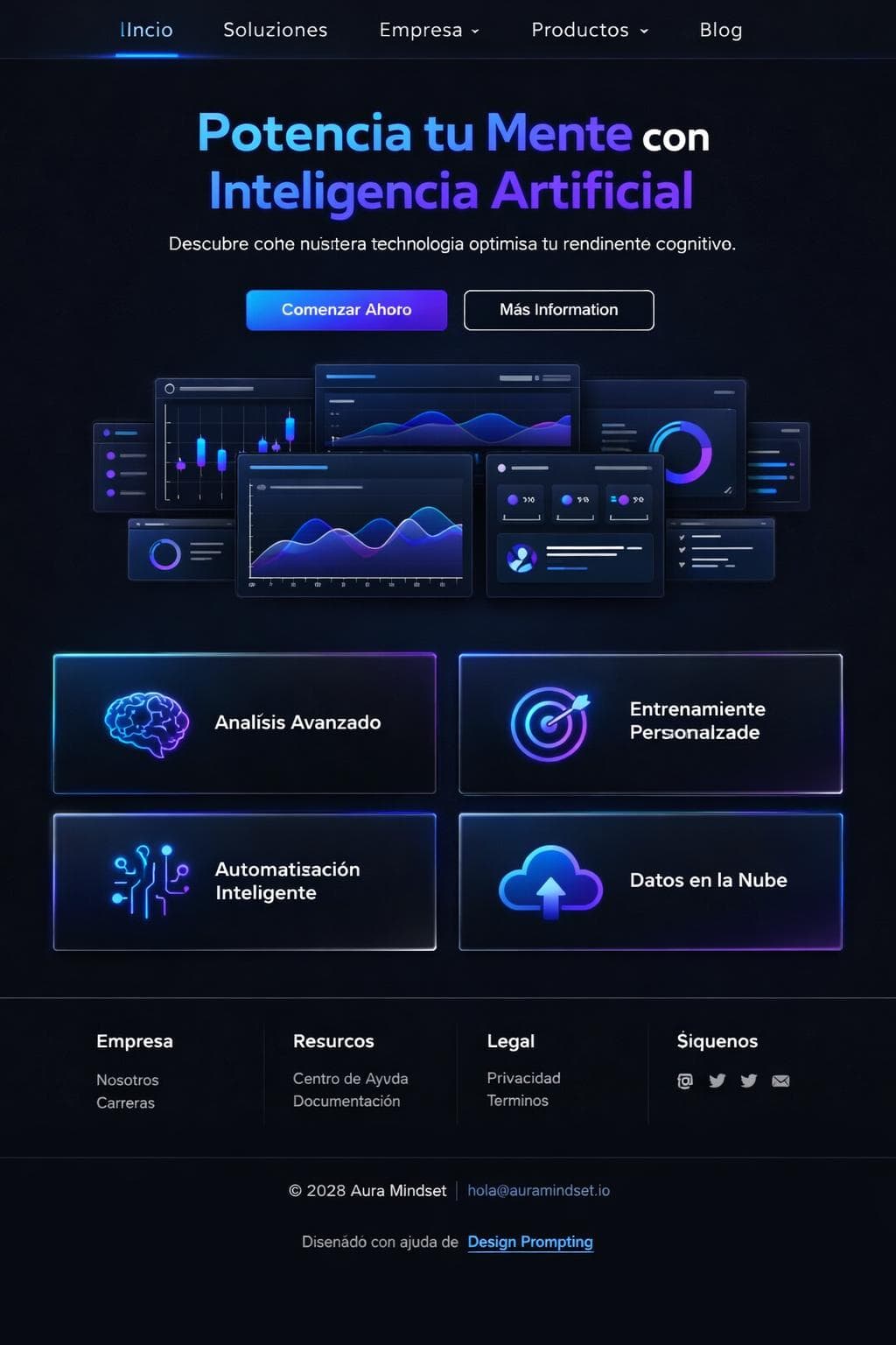 Aura Mindset — vista previa del theme