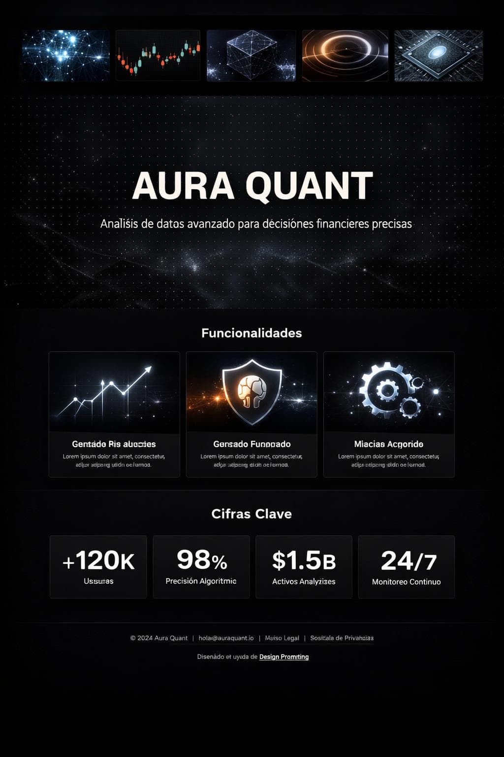 Aura Quant — vista previa del theme
