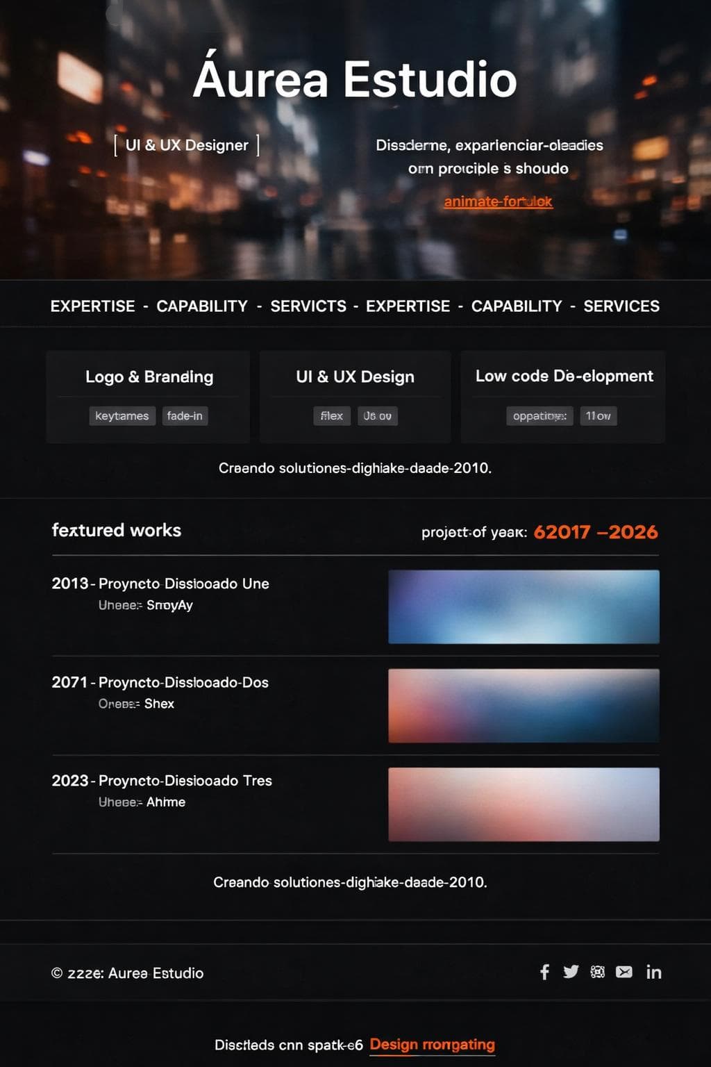 Áurea Estudio — vista previa del theme
