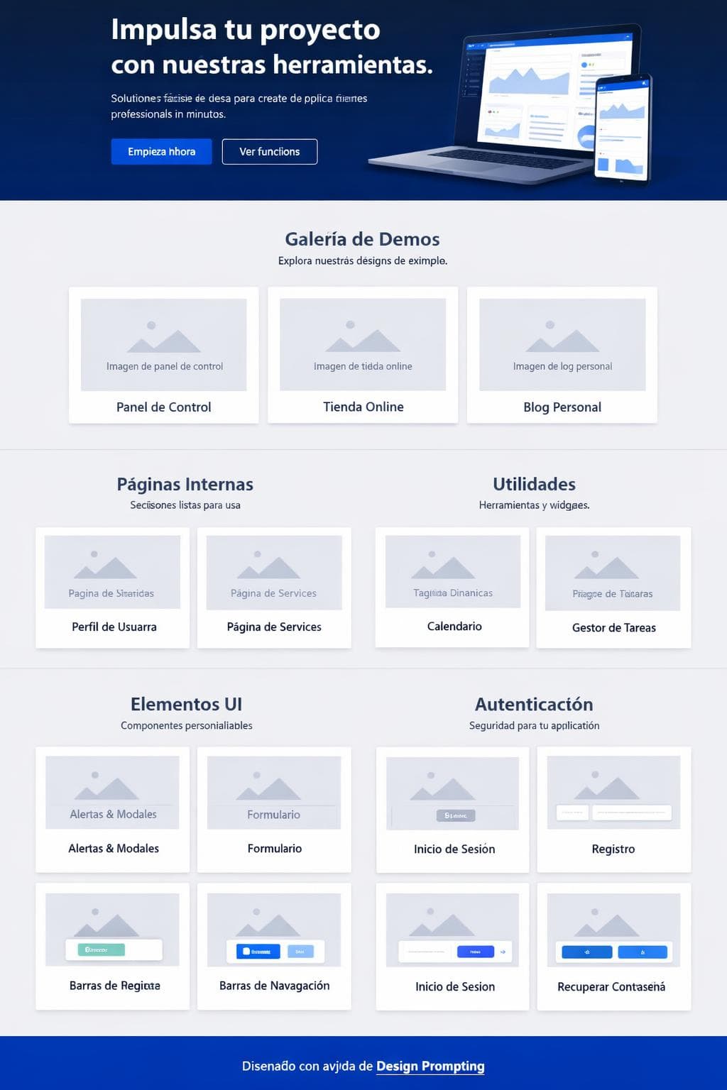 Aurora Suite — vista previa del theme