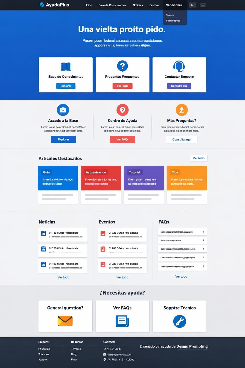 AyudaPlus &mdash; vista previa del theme