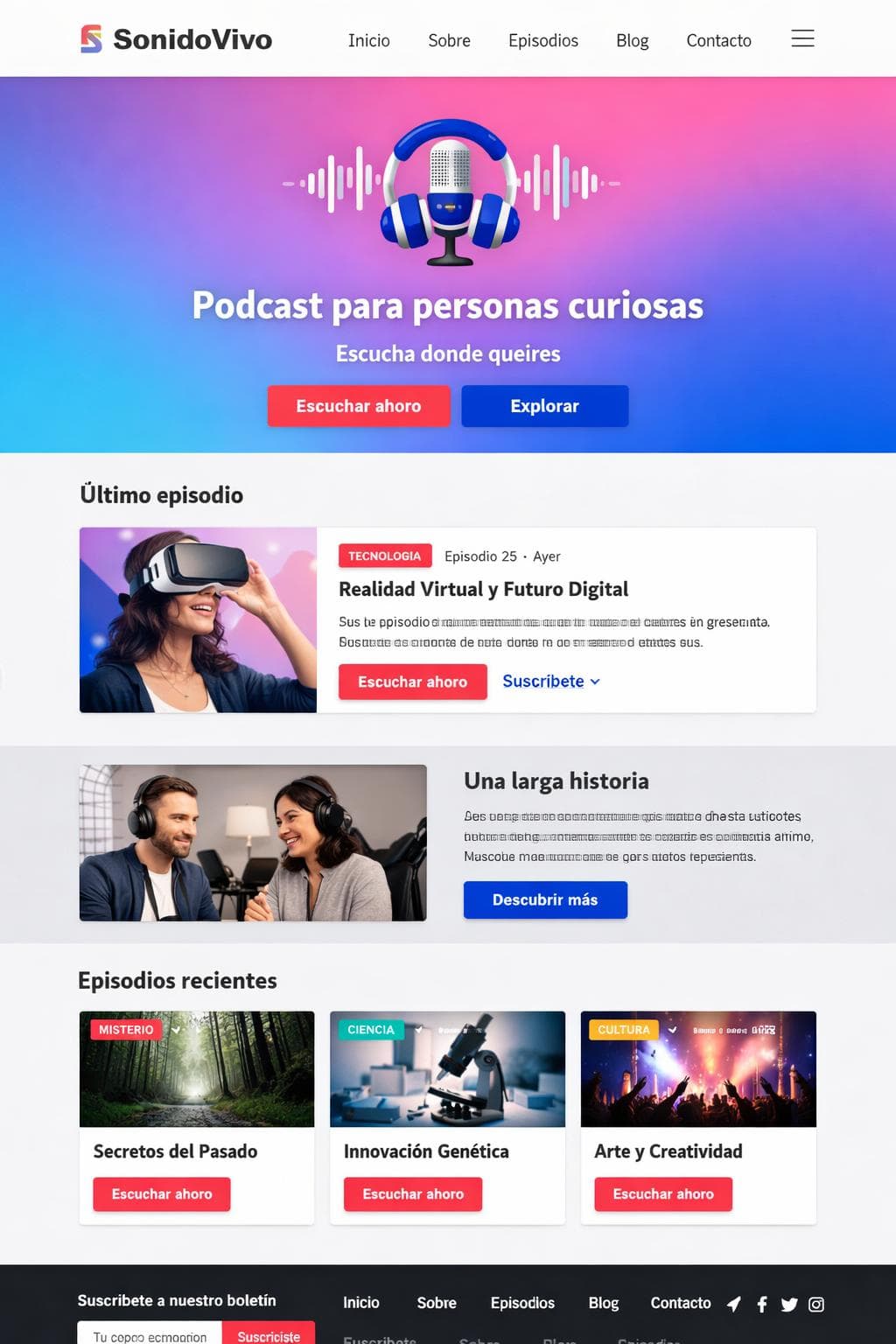 Banda Orion — vista previa del theme