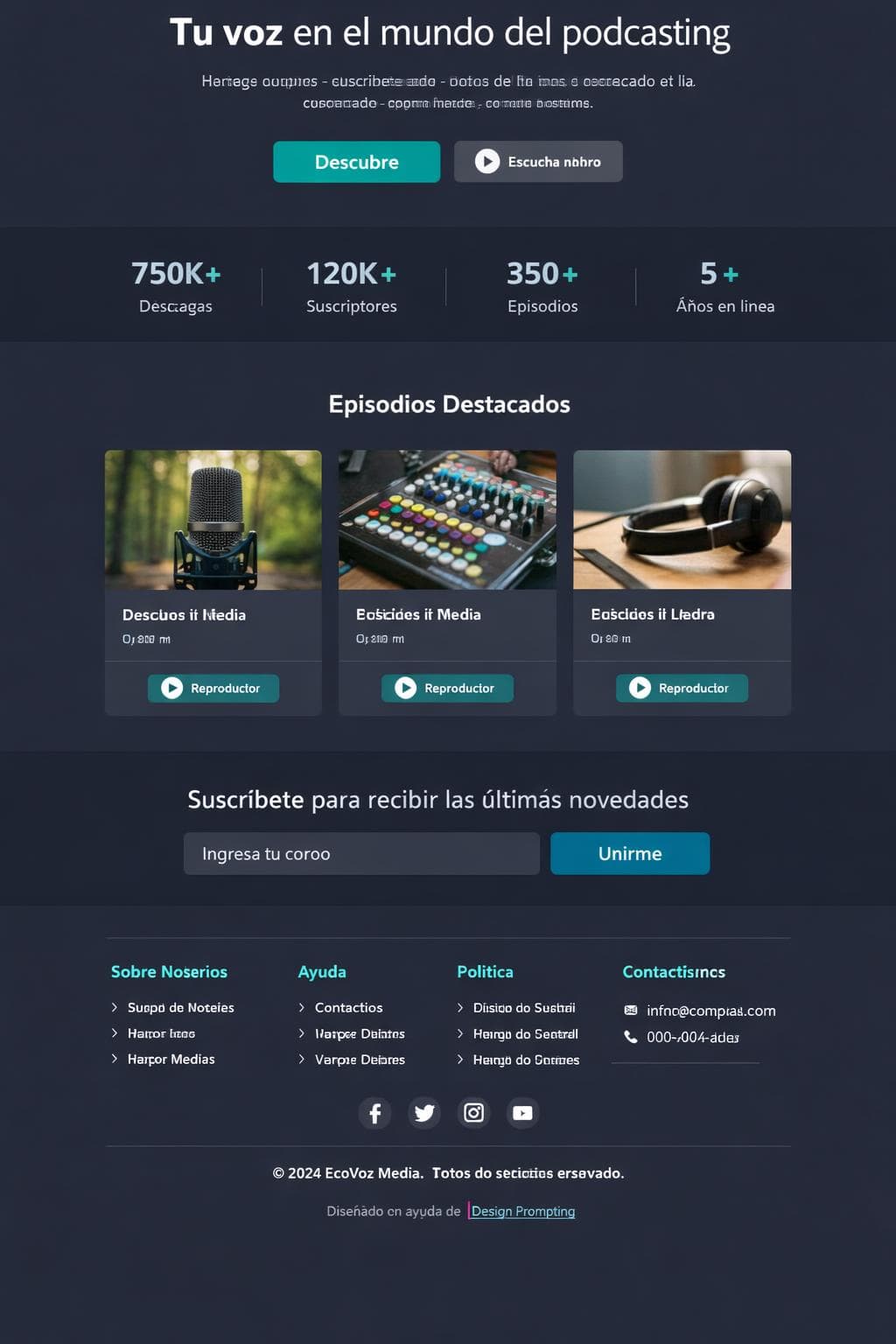 Banda Zenit — vista previa del theme