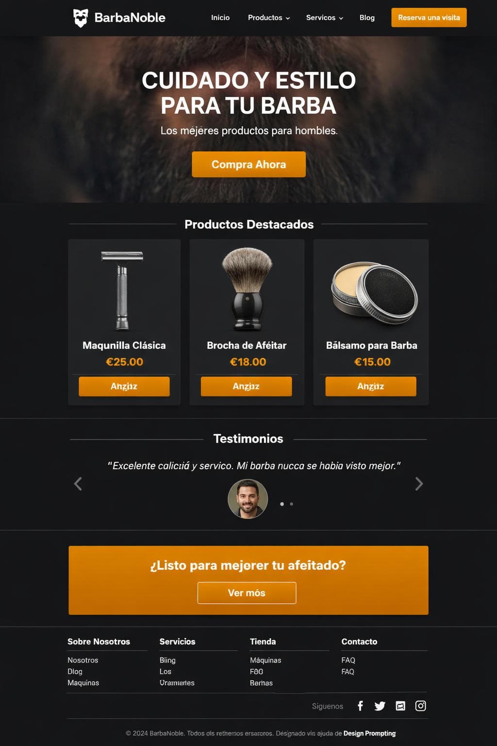 BarbaNoble — vista previa del theme
