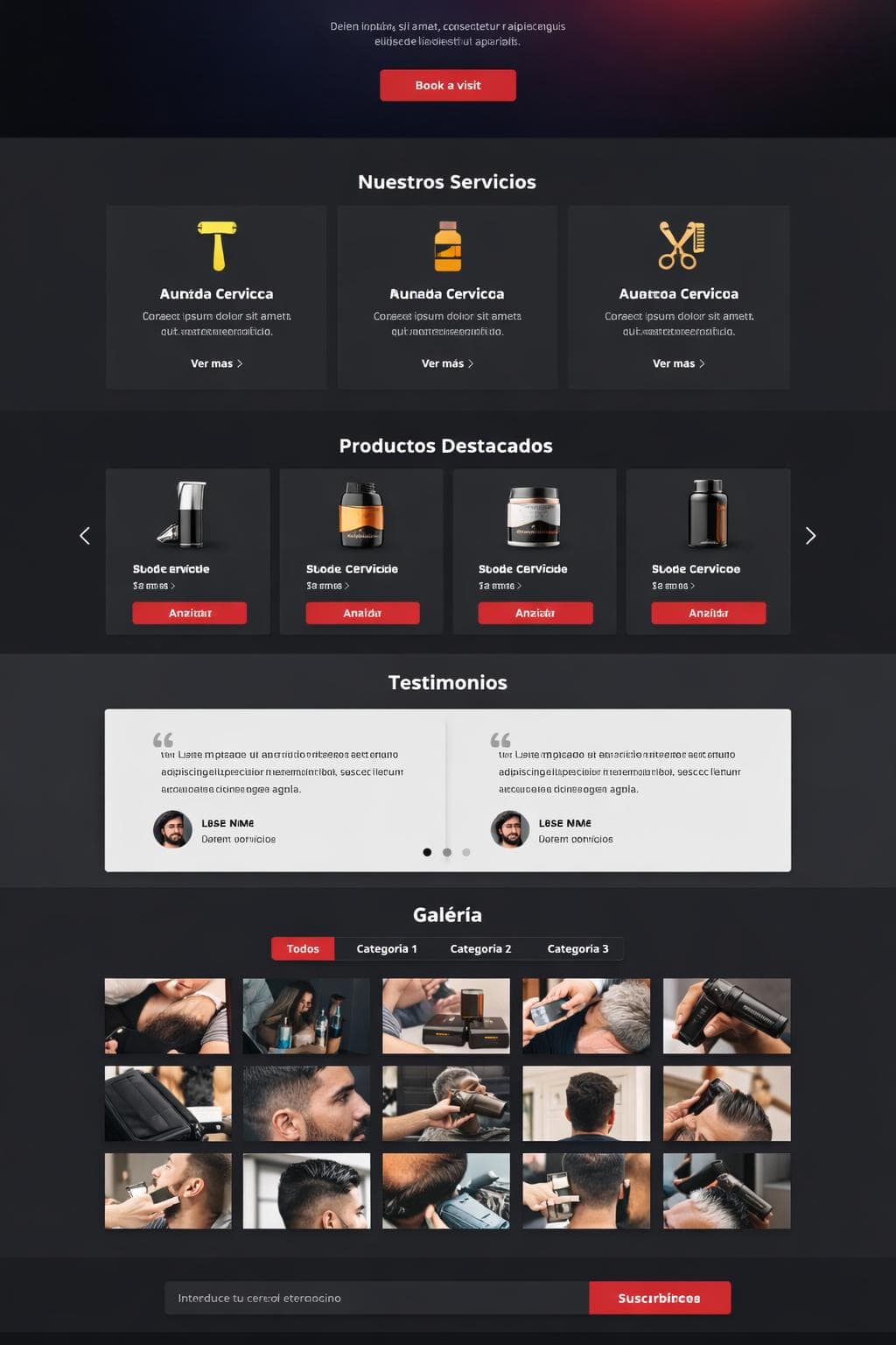 BarbaPunto — vista previa del theme