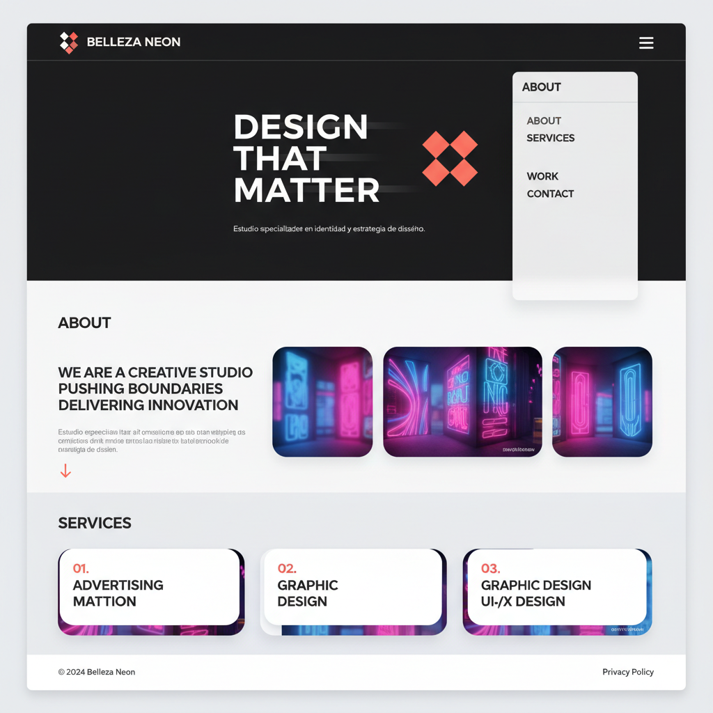 Belleza Neon &mdash; vista previa del theme