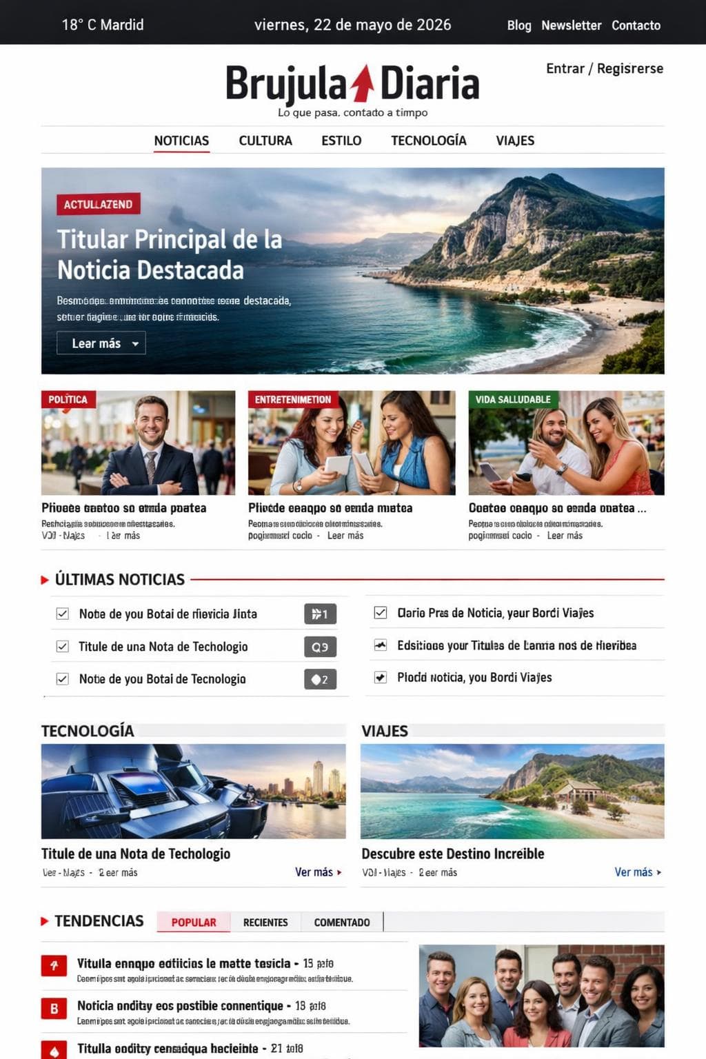 Brujula Diaria &mdash; vista previa del theme