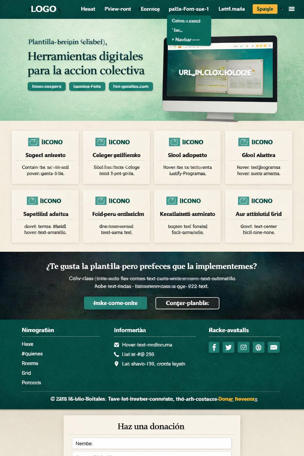 Brújula Solidaria — vista previa del theme