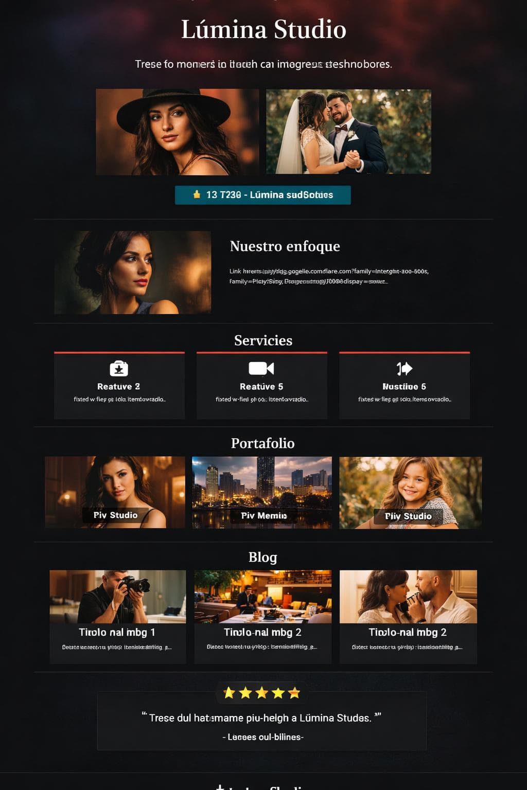 Cadencia Lúmina — vista previa del theme