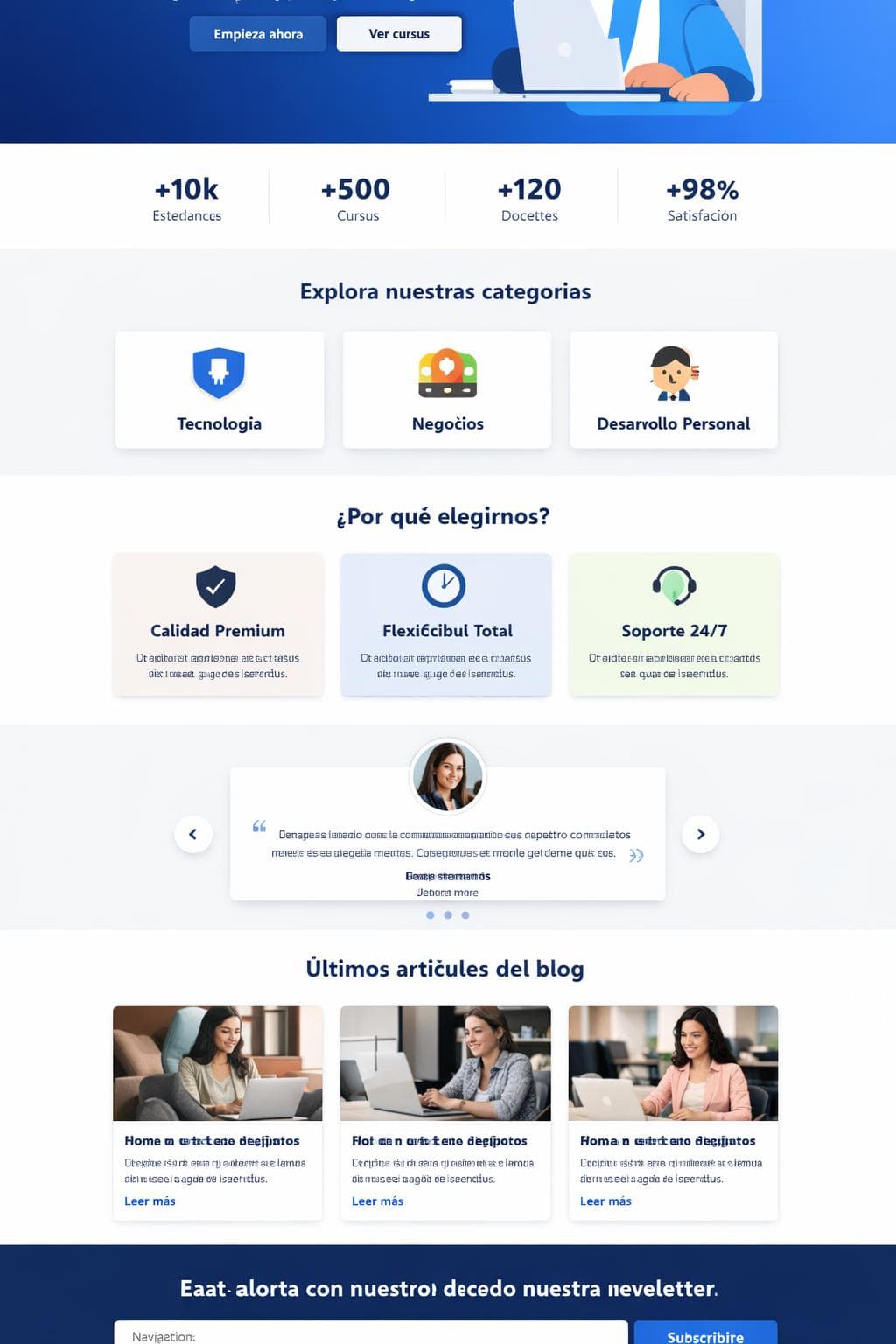 Campus Online Aurora — vista previa del theme