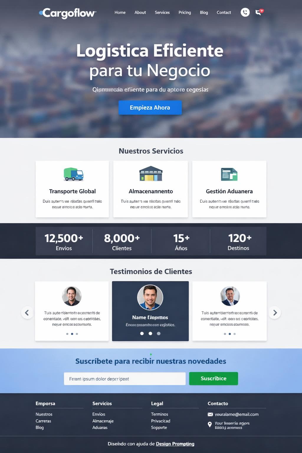 Cargoflow — vista previa del theme