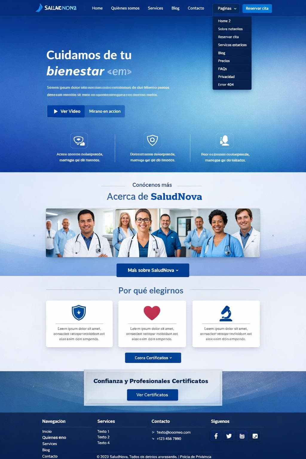 Centro Medico Jade &mdash; vista previa del theme