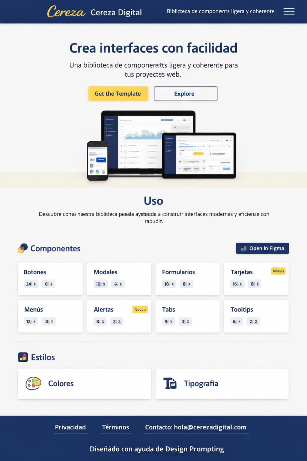 Cereza Digital — vista previa del theme