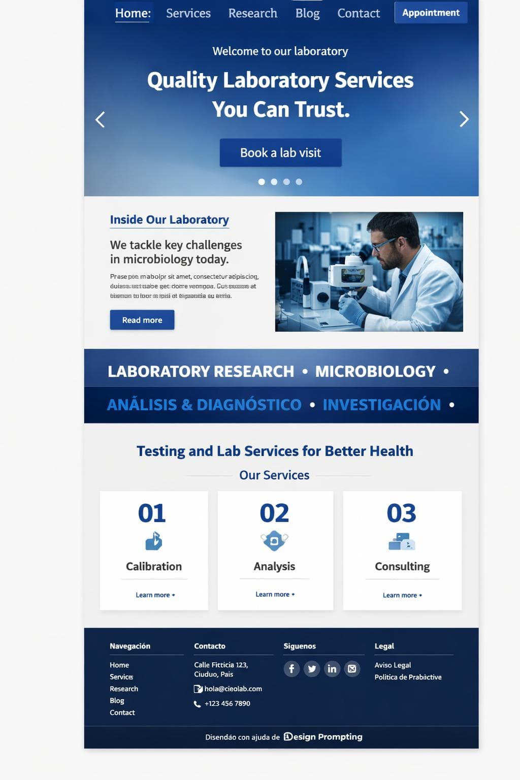 CieloLab — vista previa del theme