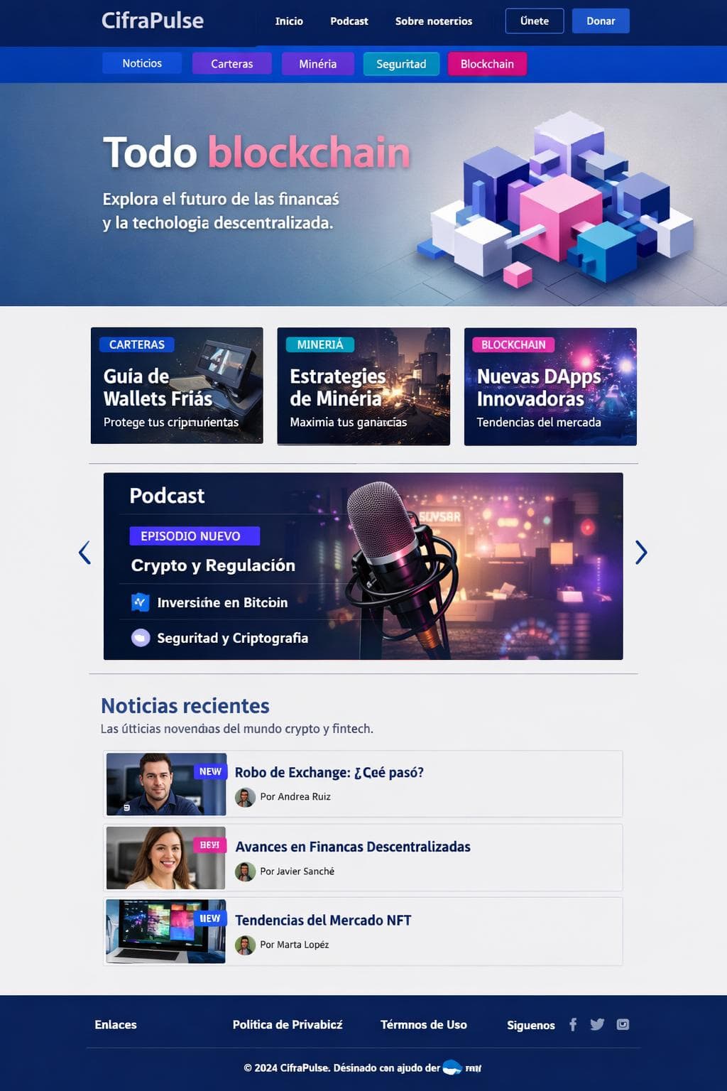 CifraPulse — vista previa del theme