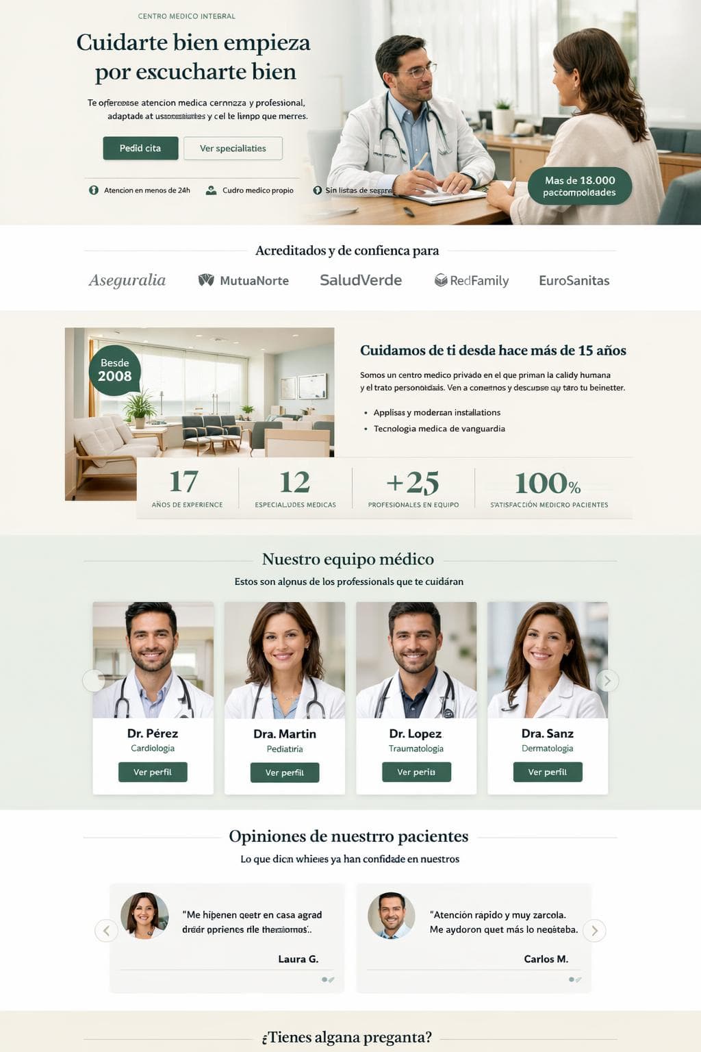 Cl&iacute;niLuz Salud &mdash; vista previa del theme
