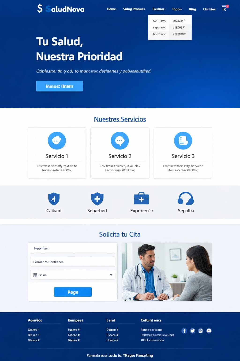 Consulta Boreal &mdash; vista previa del theme