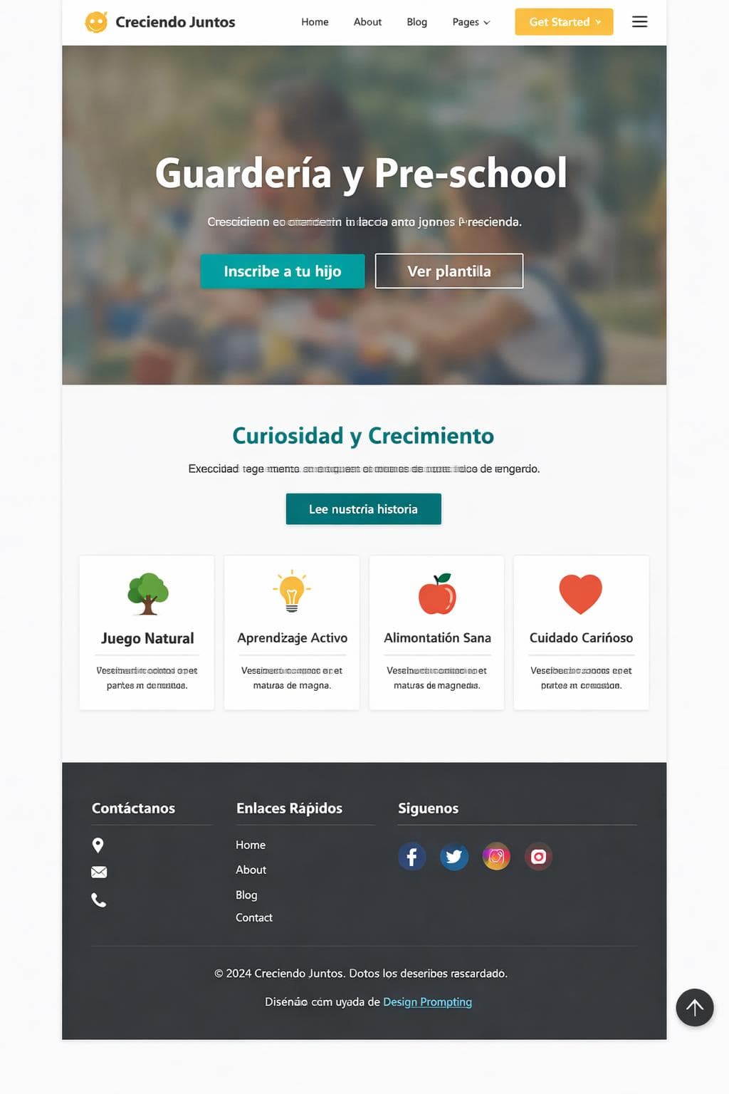 Creciendo Juntos — vista previa del theme