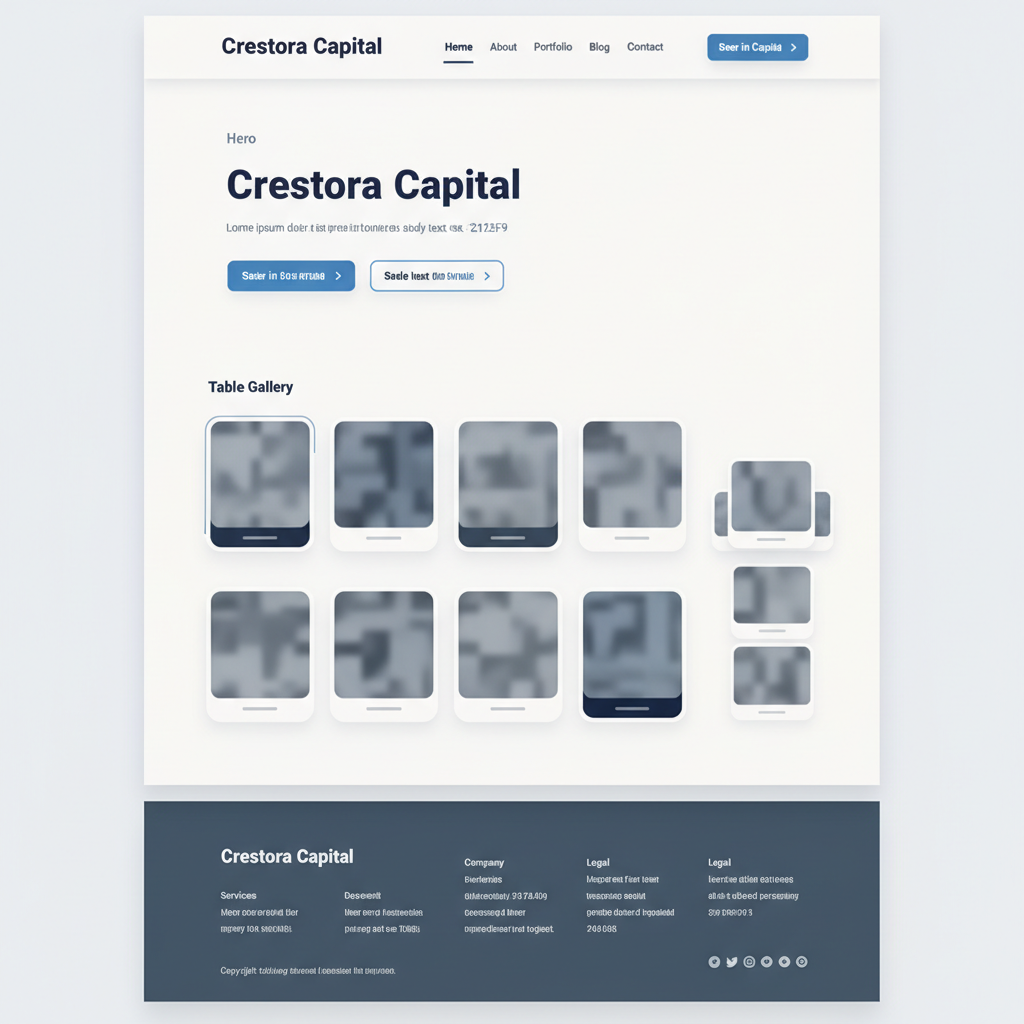 Crestora Capital — vista previa del theme